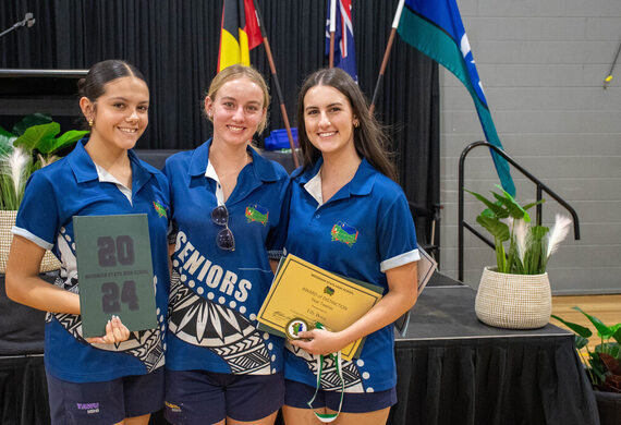 Neesha Bayne, Tahla Merrilees & Tilly Borzi (Year 12 students)